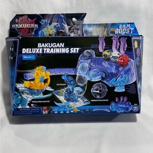 BAKUGAN‎ DELUXE TRAINING SET W/SPEC ATTACK MANTID, OCTOGAN & TITANIUM DRAGONOID